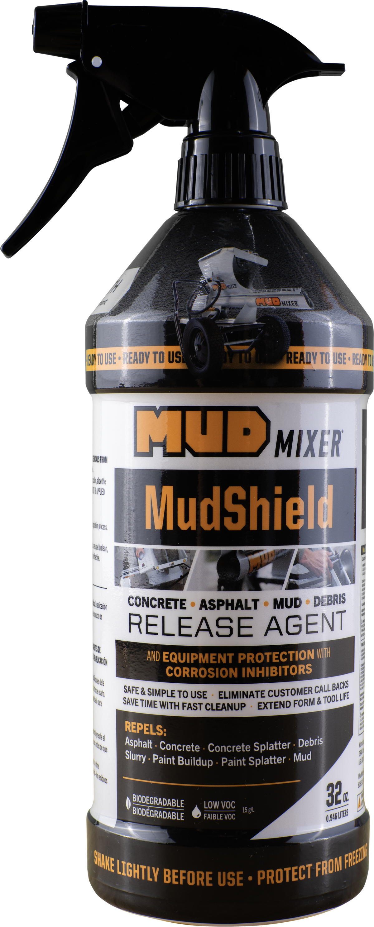 MudShield 32 oz Water-Based Concrete Release and Equipment Protectant Spray