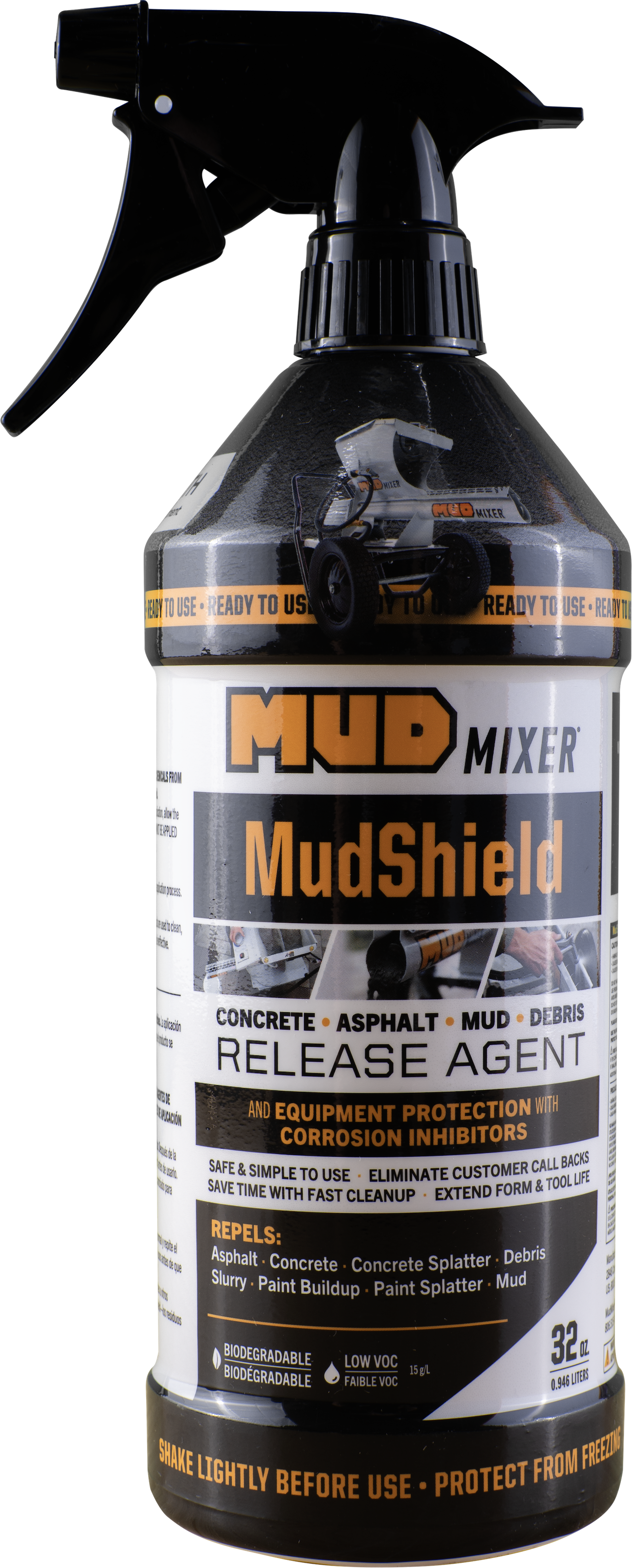 MudShield 32 oz Water-Based Concrete Release and Equipment Protectant Spray